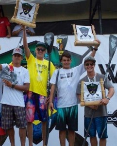 Connor Baxter on the Podium